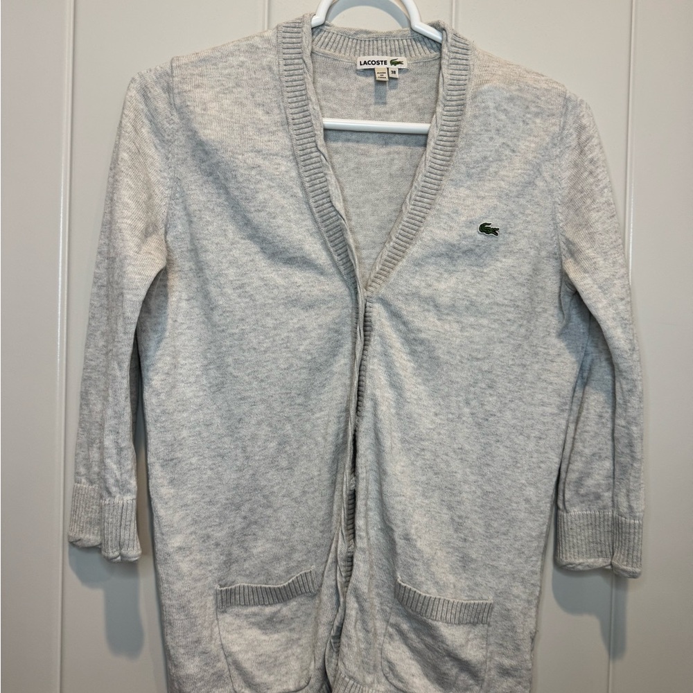 Lacoste Light Gray Knit Sweater